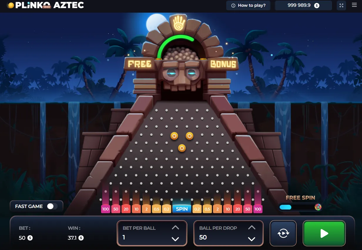 Plinko Aztec 1000 Game