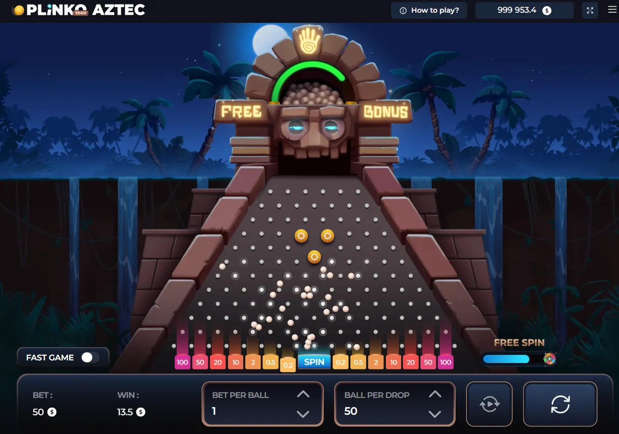 Plinko Aztec 1000 demo